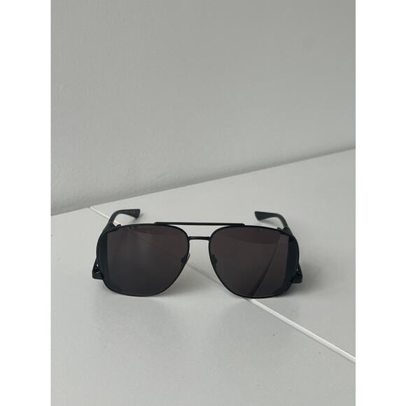 NEW Saint Laurent SL653 Leon Shield Aviator Sunglasses Black main image 7